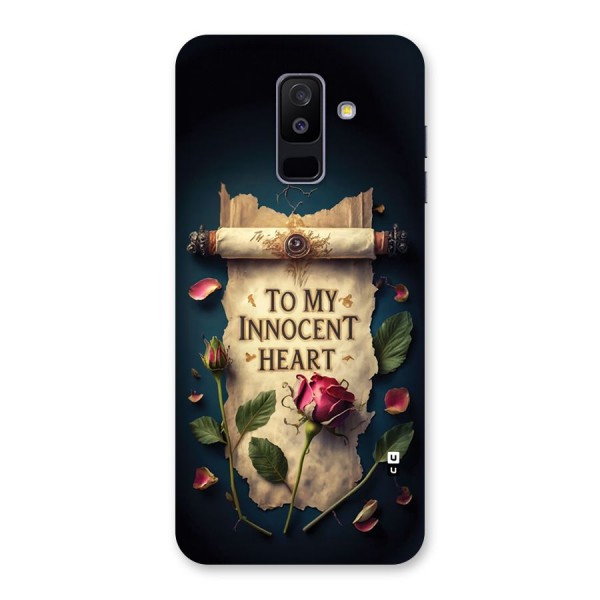 Innocence Of Heart Back Case for Galaxy A6 Plus
