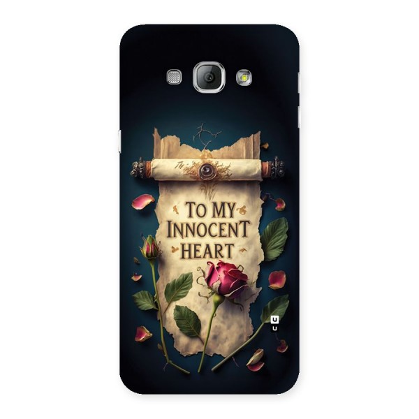 Innocence Of Heart Back Case for Galaxy A8