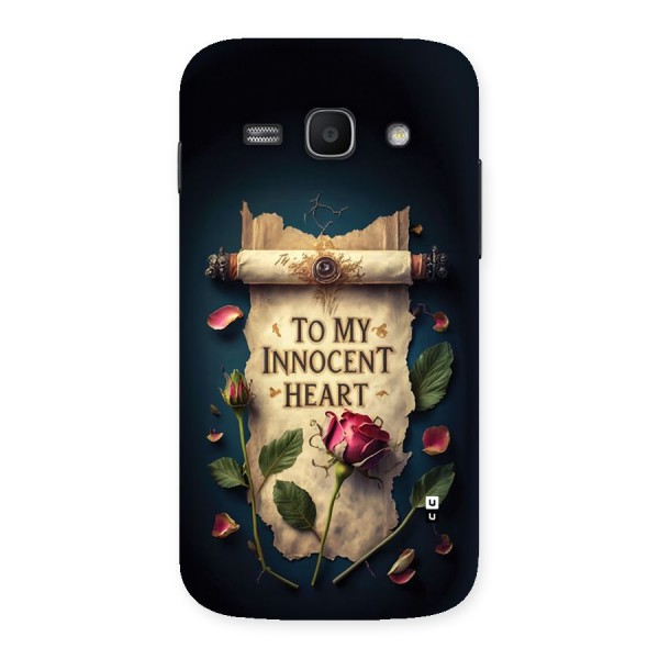 Innocence Of Heart Back Case for Galaxy Ace3