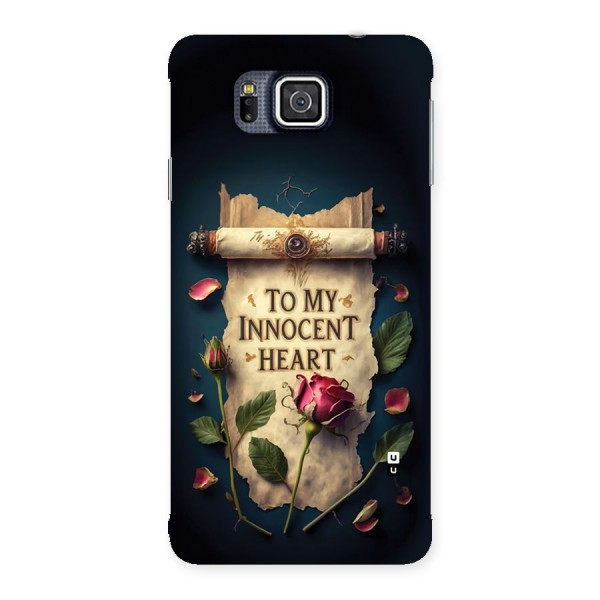 Innocence Of Heart Back Case for Galaxy Alpha