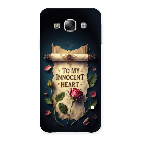 Innocence Of Heart Back Case for Galaxy E5