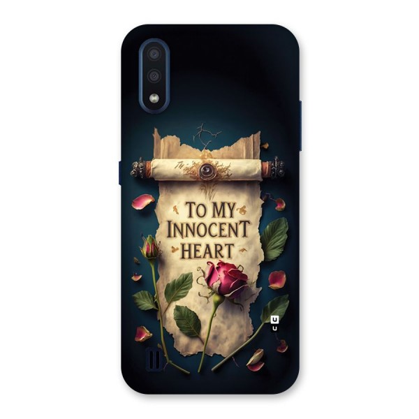 Innocence Of Heart Back Case for Galaxy M01
