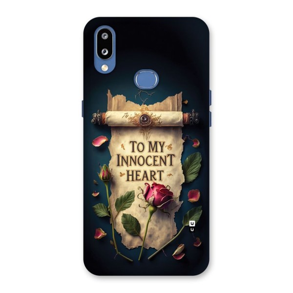 Innocence Of Heart Back Case for Galaxy M01s