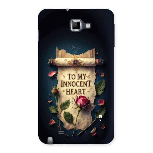 Innocence Of Heart Back Case for Galaxy Note