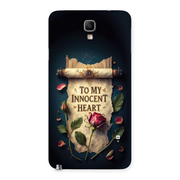 Innocence Of Heart Back Case for Galaxy Note 3 Neo