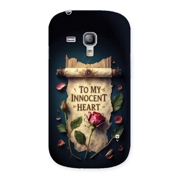 Innocence Of Heart Back Case for Galaxy S3 Mini