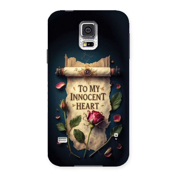 Innocence Of Heart Back Case for Galaxy S5