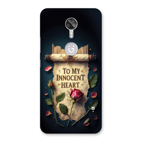 Innocence Of Heart Back Case for Gionee A1