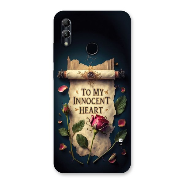Innocence Of Heart Back Case for Honor 10 Lite