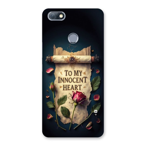 Innocence Of Heart Back Case for Infinix Note 5
