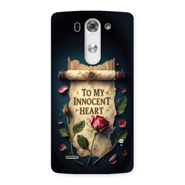 Innocence Of Heart Back Case for LG G3 Mini