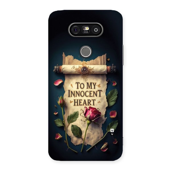 Innocence Of Heart Back Case for LG G5