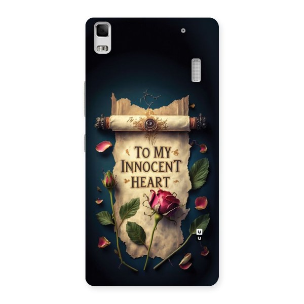 Innocence Of Heart Back Case for Lenovo K3 Note