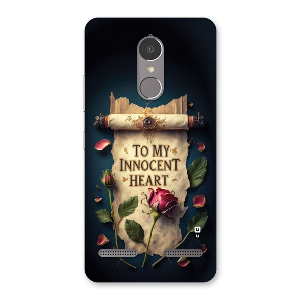 Innocence Of Heart Back Case for Lenovo K6