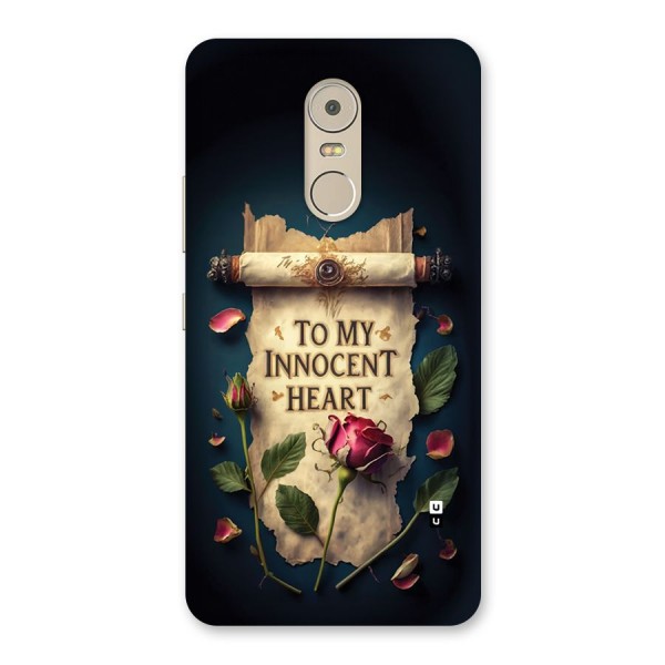 Innocence Of Heart Back Case for Lenovo K6 Note