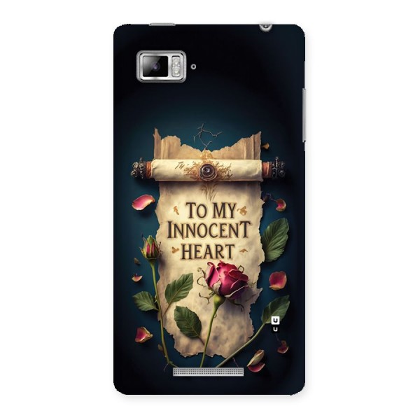 Innocence Of Heart Back Case for Lenovo Vibe Z K910