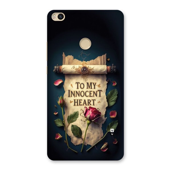 Innocence Of Heart Back Case for Mi Max 2