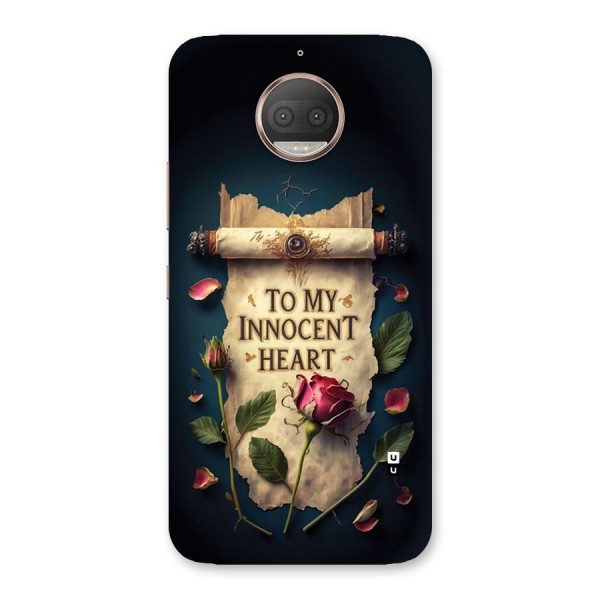Innocence Of Heart Back Case for Moto G5s Plus