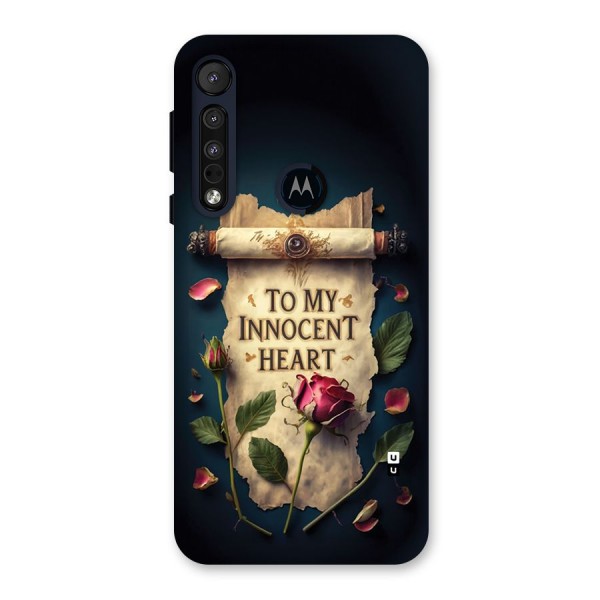 Innocence Of Heart Back Case for Motorola One Macro