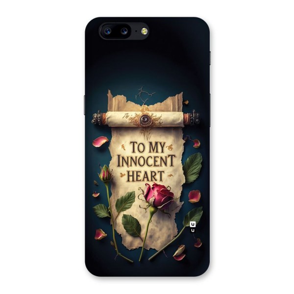 Innocence Of Heart Back Case for OnePlus 5