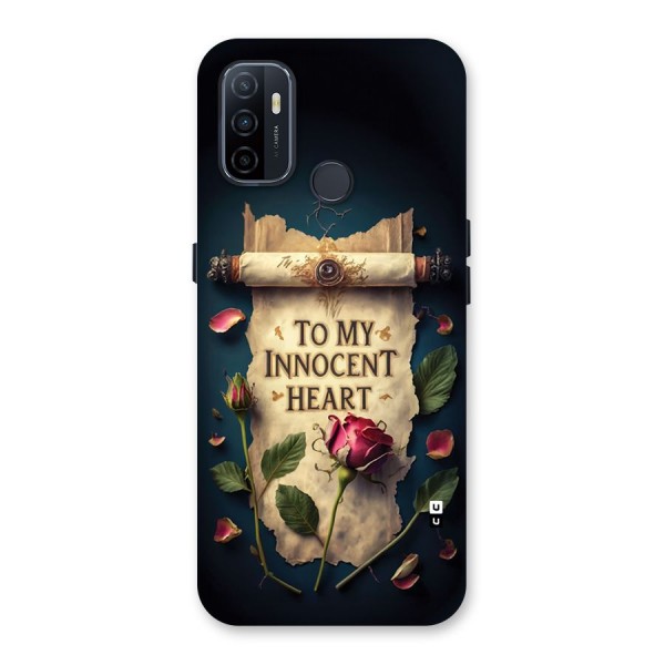 Innocence Of Heart Back Case for Oppo A32