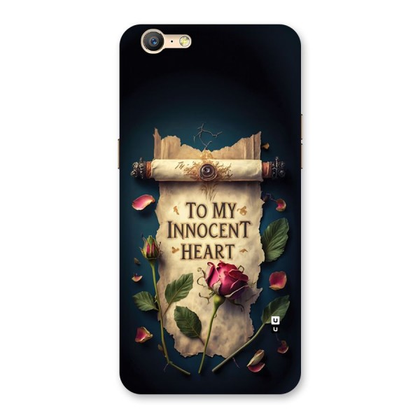 Innocence Of Heart Back Case for Oppo A39