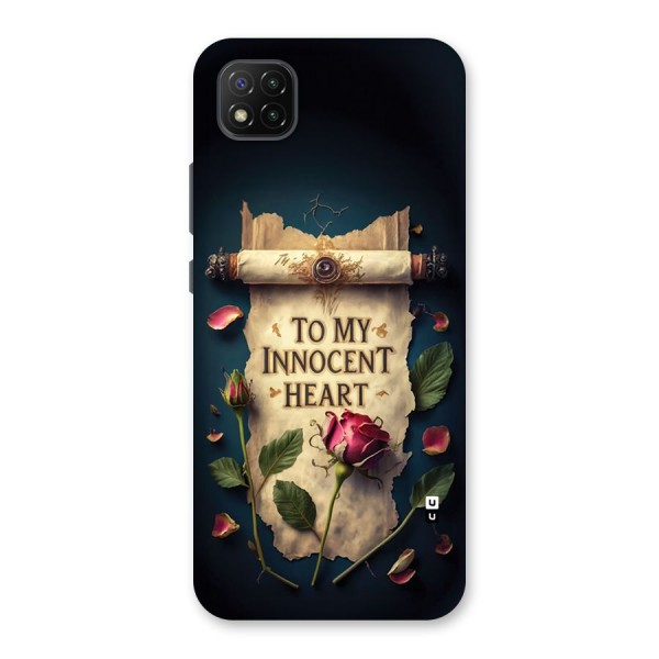 Innocence Of Heart Back Case for Poco C3