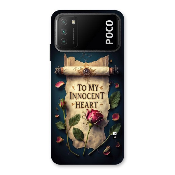 Innocence Of Heart Back Case for Poco M3