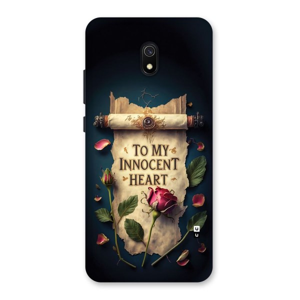 Innocence Of Heart Back Case for Redmi 8A