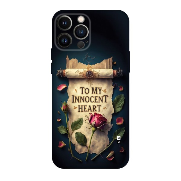 Innocence Of Heart Back Case for iPhone 13 Pro Max