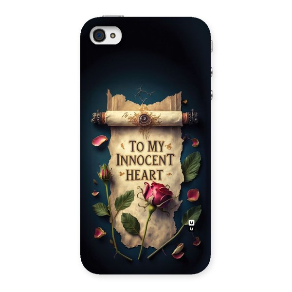 Innocence Of Heart Back Case for iPhone 4 4s