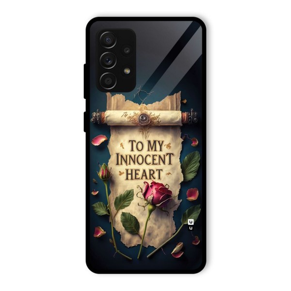 Innocence Of Heart Glass Back Case for Galaxy A53 5G