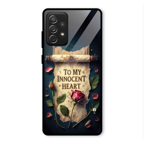 Innocence Of Heart Glass Back Case for Galaxy A72