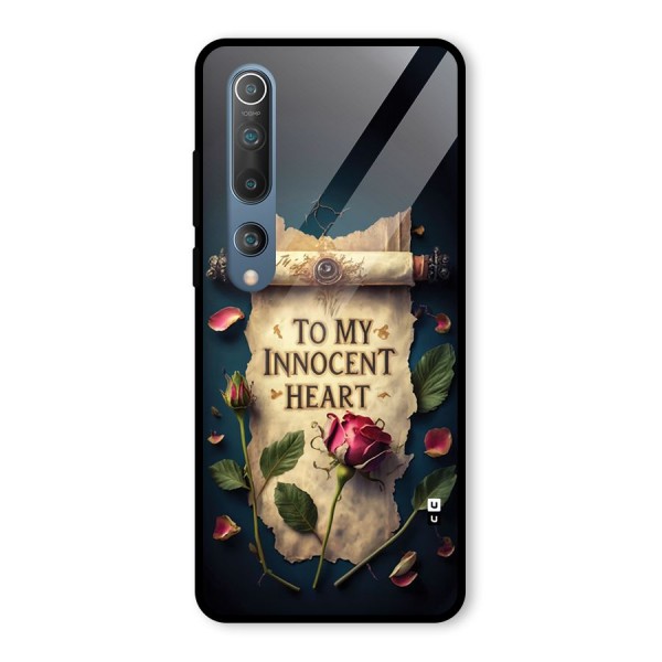Innocence Of Heart Glass Back Case for Mi 10
