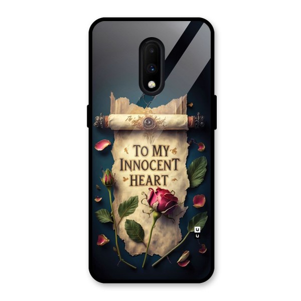 Innocence Of Heart Glass Back Case for OnePlus 7