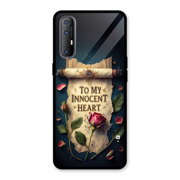 Innocence Of Heart Glass Back Case for Oppo Reno3 Pro