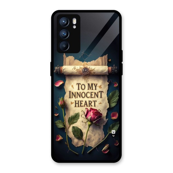 Innocence Of Heart Glass Back Case for Oppo Reno6 5G