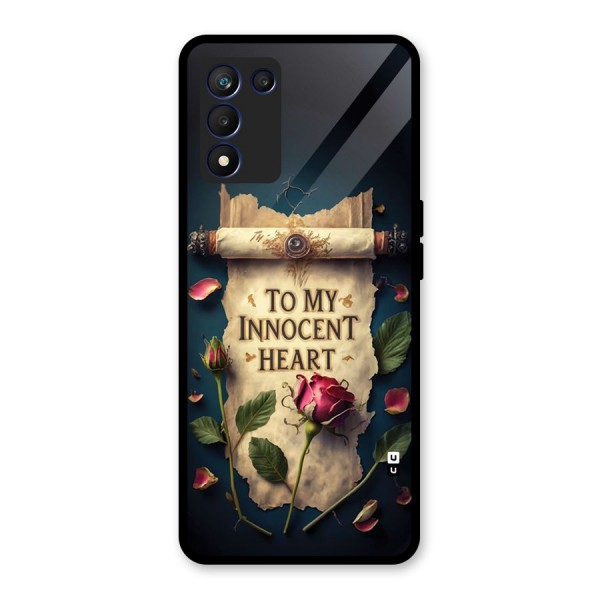 Innocence Of Heart Glass Back Case for Realme 9 5G Speed