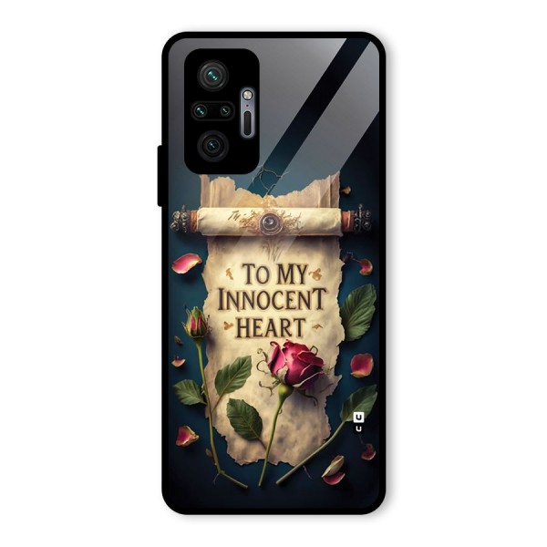 Innocence Of Heart Glass Back Case for Redmi Note 10 Pro Max