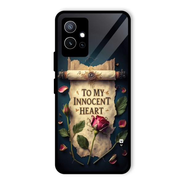 Innocence Of Heart Glass Back Case for Vivo T1 5G