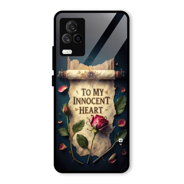Innocence Of Heart Glass Back Case for Vivo iQOO 7 Legend 5G