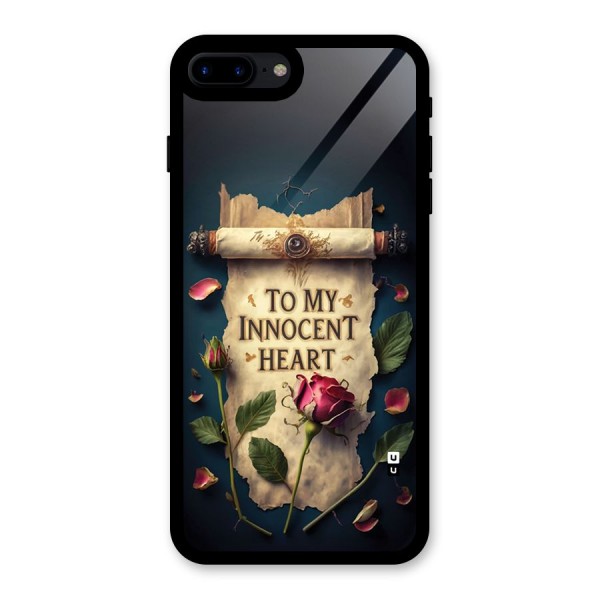 Innocence Of Heart Glass Back Case for iPhone 7 Plus