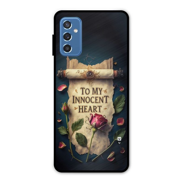 Innocence Of Heart Metal Back Case for Galaxy M52 5G