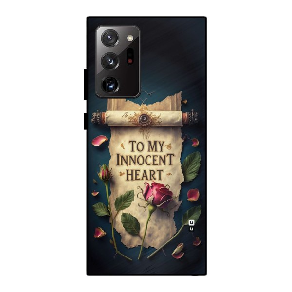 Innocence Of Heart Metal Back Case for Galaxy Note 20 Ultra