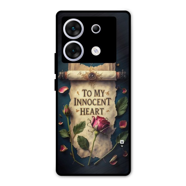 Innocence Of Heart Metal Back Case for Infinix Zero 30 5G