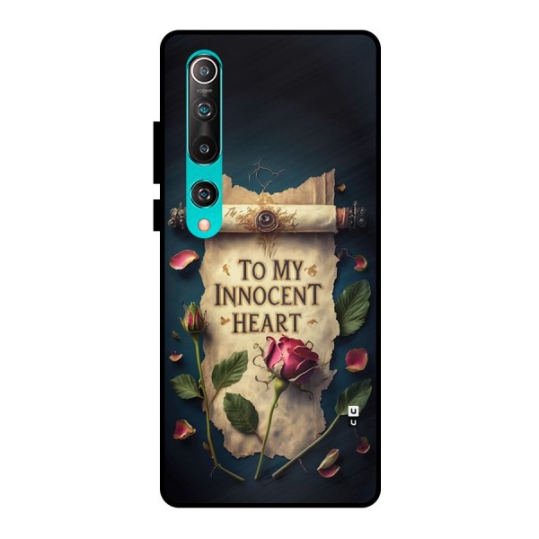Innocence Of Heart Metal Back Case for Mi 10