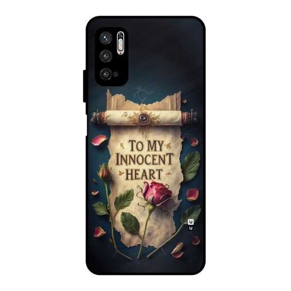 Innocence Of Heart Metal Back Case for Poco M3 Pro 5G