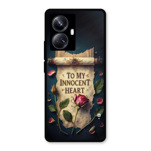 Innocence Of Heart Metal Back Case for Realme 10 Pro Plus