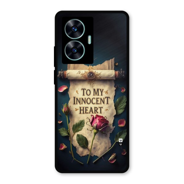 Innocence Of Heart Metal Back Case for Realme C55
