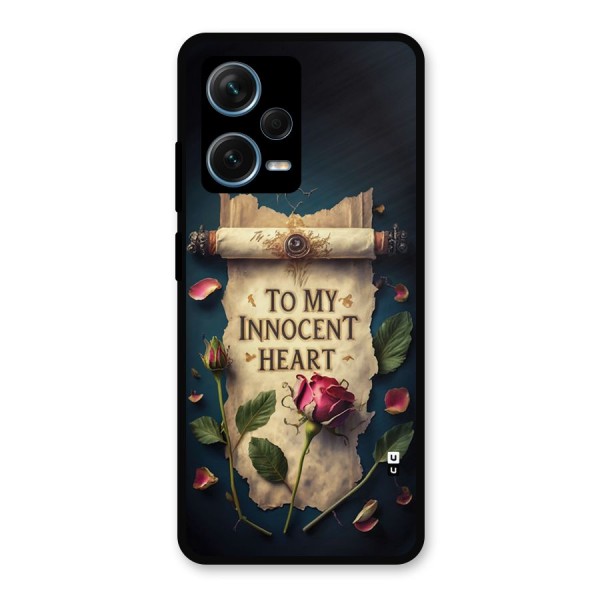 Innocence Of Heart Metal Back Case for Redmi Note 12 Pro Plus 5G